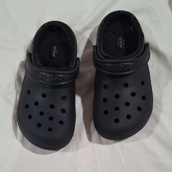 CROCS Unisex  Black Slippers Size M-5 W-7 - Picture 1 of 10